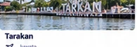 Illustration of a Tarakan sign beside the waterfront